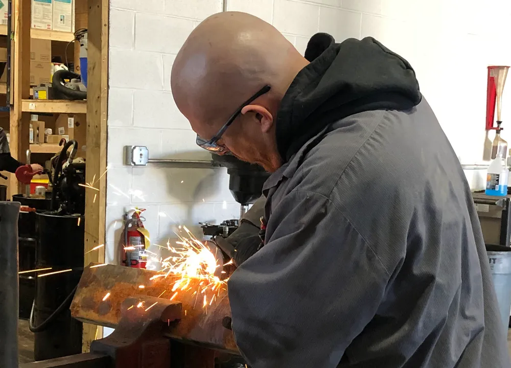 Custom exhaust, fabricated and welded in-house